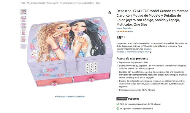 Cofanetto TOPModel con codice