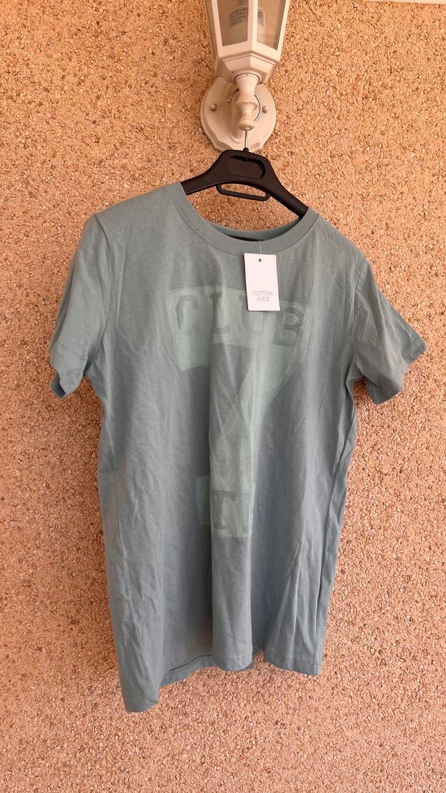 Camiseta Verde Claro Talla 13/14 nueva