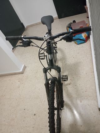 Bicicleta Trek negra montaña