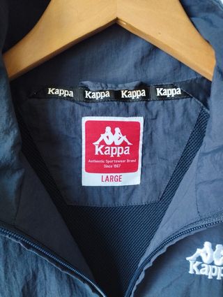 Kappa Vintage Windbreaker Track Jacket Embroidered
