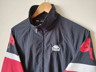 Kappa Vintage Windbreaker Track Jacket Embroidered