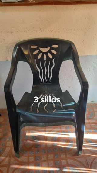 3 Sillas Madera Rusticas precio por unidad