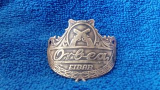 Chapa Orbea bici antigua