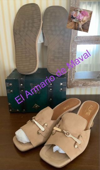 Sandalias Alpe & Armichi beige