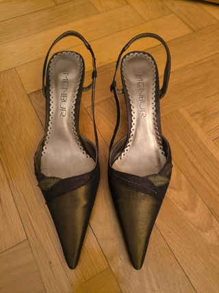 Zapatos Menbur marron dorado 37