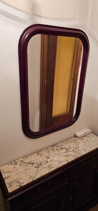 Espejo tocador madera marrón