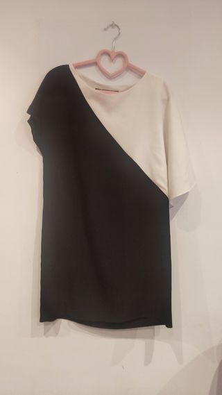 Vestido Zara bicolor