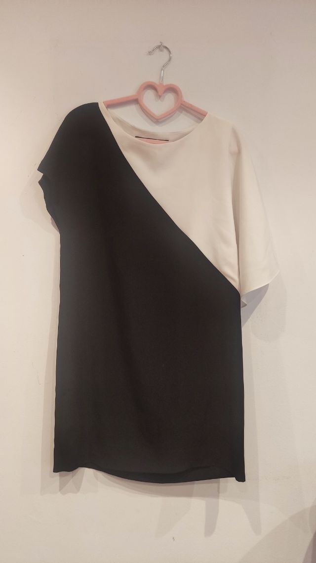 Vestido Zara bicolor