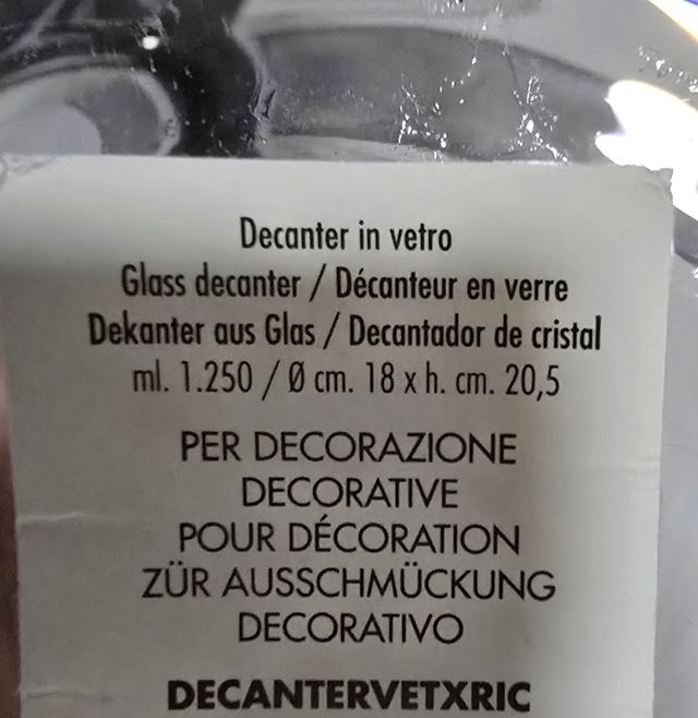 Decanter profumi + vaso