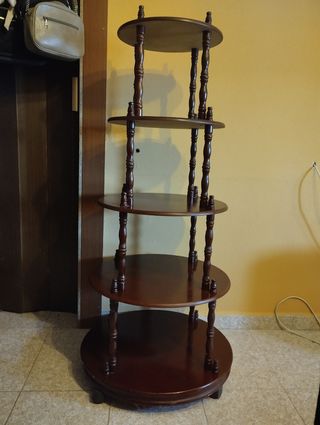 Estantería redonda madera