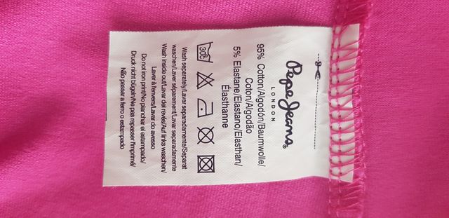 Top Pepe Jeans rosa - palabra de honor