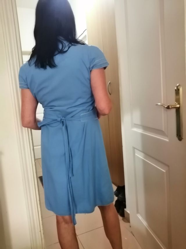 Vestido Almatrichi azul verano