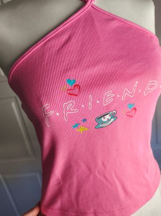Top corto Friends rosa