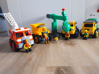 4 Coches Machine Maker + Figuras