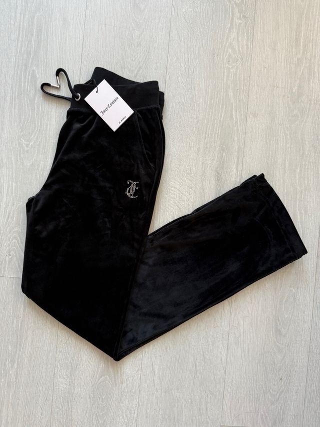 Calças Juicy Couture Veludo Preto - Tam S