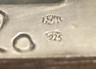 Scatola carte legno argento anni '70