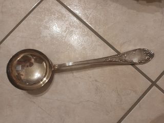 Mestolo argento antico 800