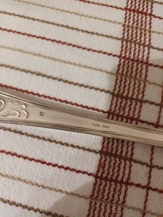 Mestolo argento antico 800