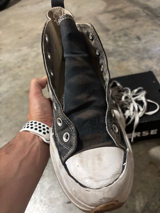 bamba tipo converse Botas altas negras