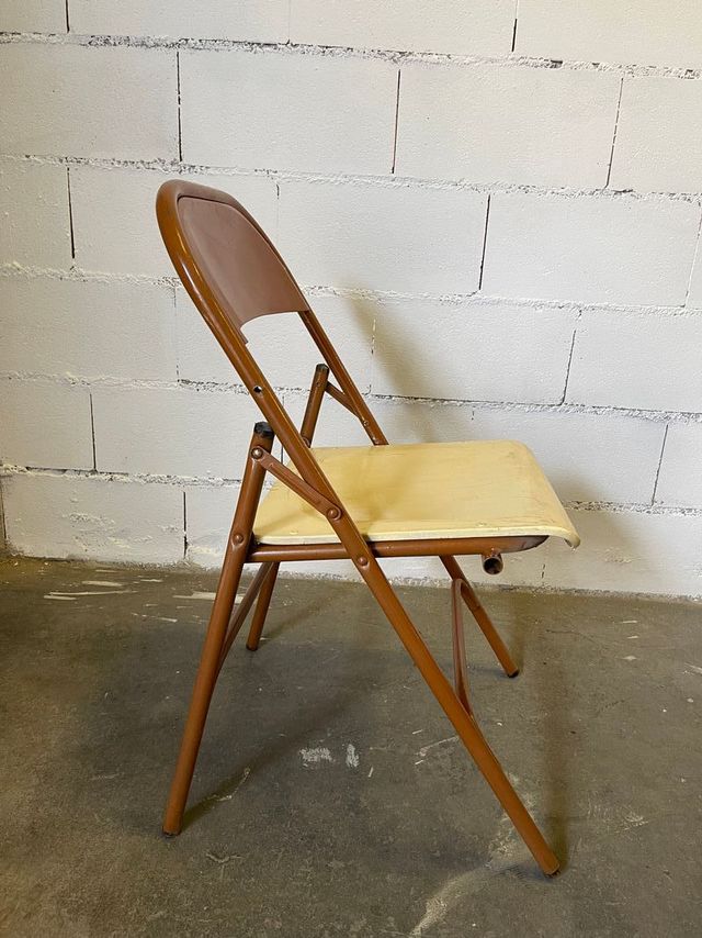 set 4 sillas vintage original 70 muy robusta