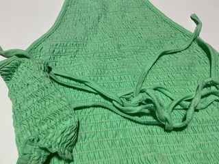 Top corto verde - Tirantes