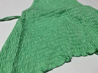 Top corto verde - Tirantes