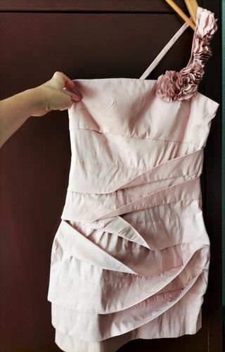Vestido fiesta rosa - Talla S