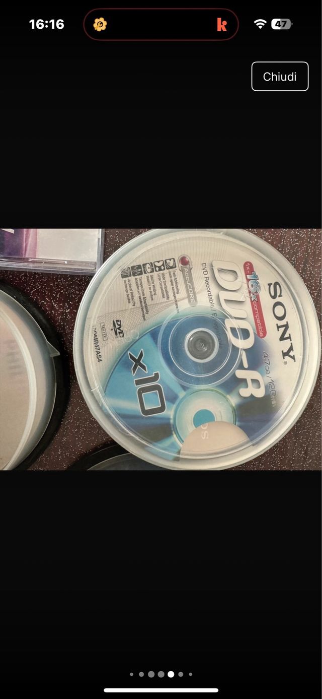 CD & DVD - mai usati (10 pezzi)