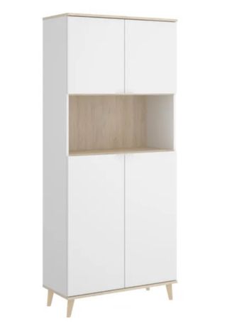 Aparador cocina blanco y beige