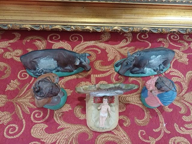 Figuras belen pesebre barro terracota antiguos