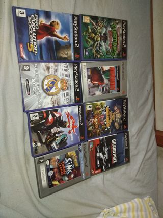 PS2 (PlayStation 2): 8 juegos