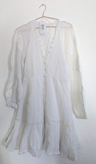 Vestido blanco encaje