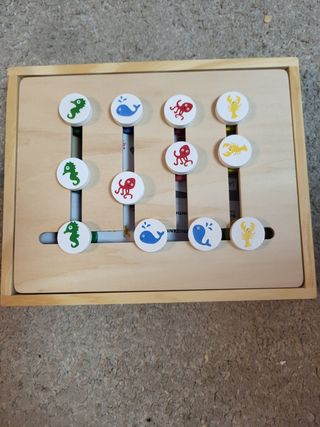 Puzzle deslizante madera educativo
