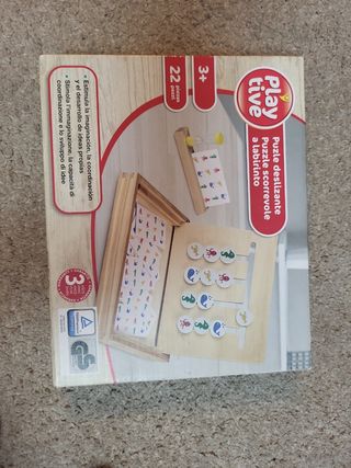 Puzzle deslizante madera educativo
