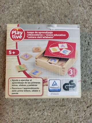 Abc de madera. Juego educativo