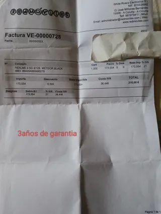 realme 9 5G - Smartphone Negro