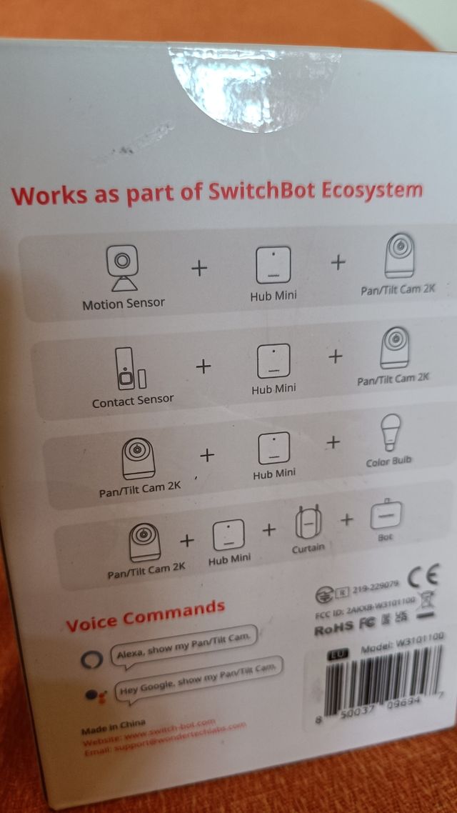 SwitchBot Pan/Tilt Cam 2K