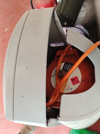 Estufa gas DeLonghi llama azul regulable