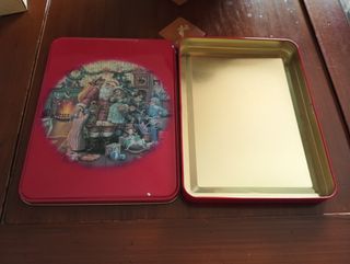 Lata metálica Navidad vintage