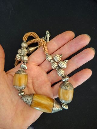 Collana Argento testato etnica vintage 