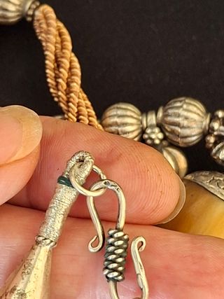 Collana Argento testato etnica vintage 