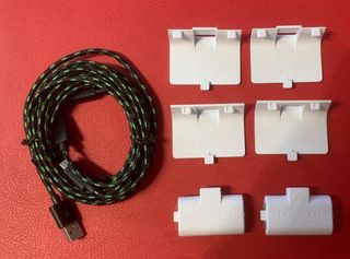 Mando Xbox inalámbrico blanco + cable y baterias
