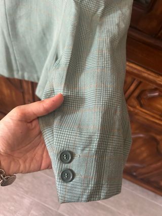 Giacca vintage verde scozzese