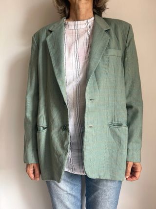 Giacca vintage verde scozzese