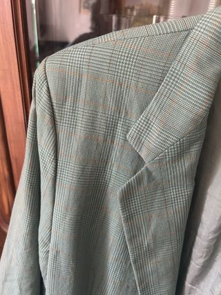 Giacca vintage verde scozzese