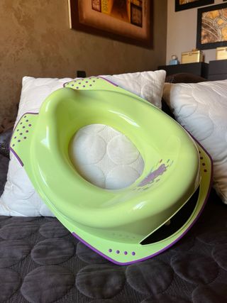 Riduttore WC verde acido e viola