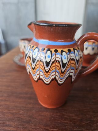 Juego café cerámico vintage - 4 servicios