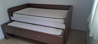 Cama nido infantil - marrón beige
