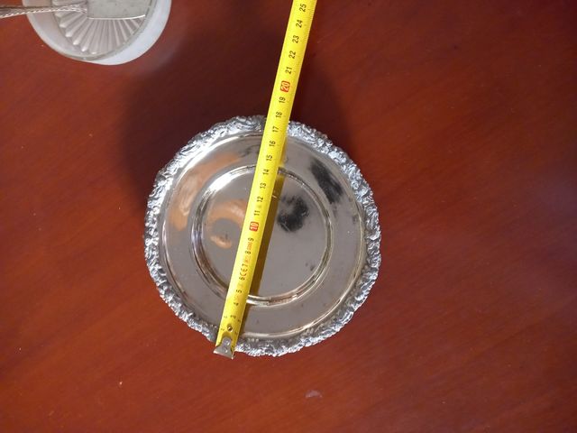 Mantequillera vintage plata