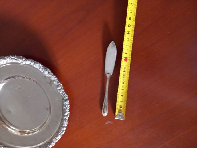 Mantequillera vintage plata